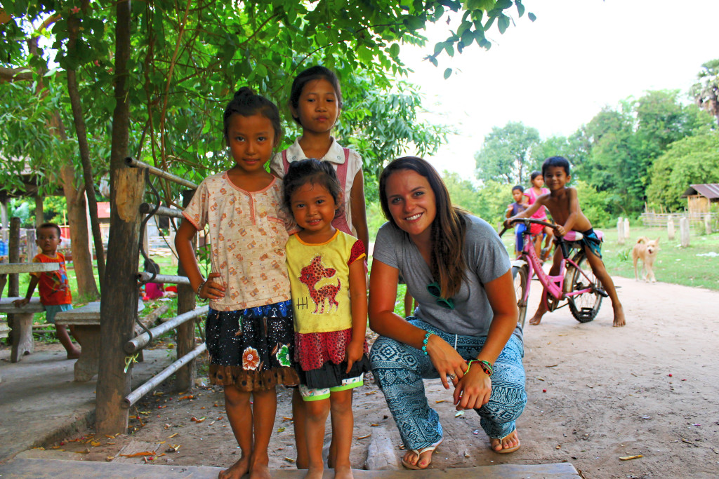 On Don Deng Island in Laos  near the end of my two month trip. The me in this picture is confident, open minded, and ready to tackle anything, including a football game with all these local kids on the beach (they won). 