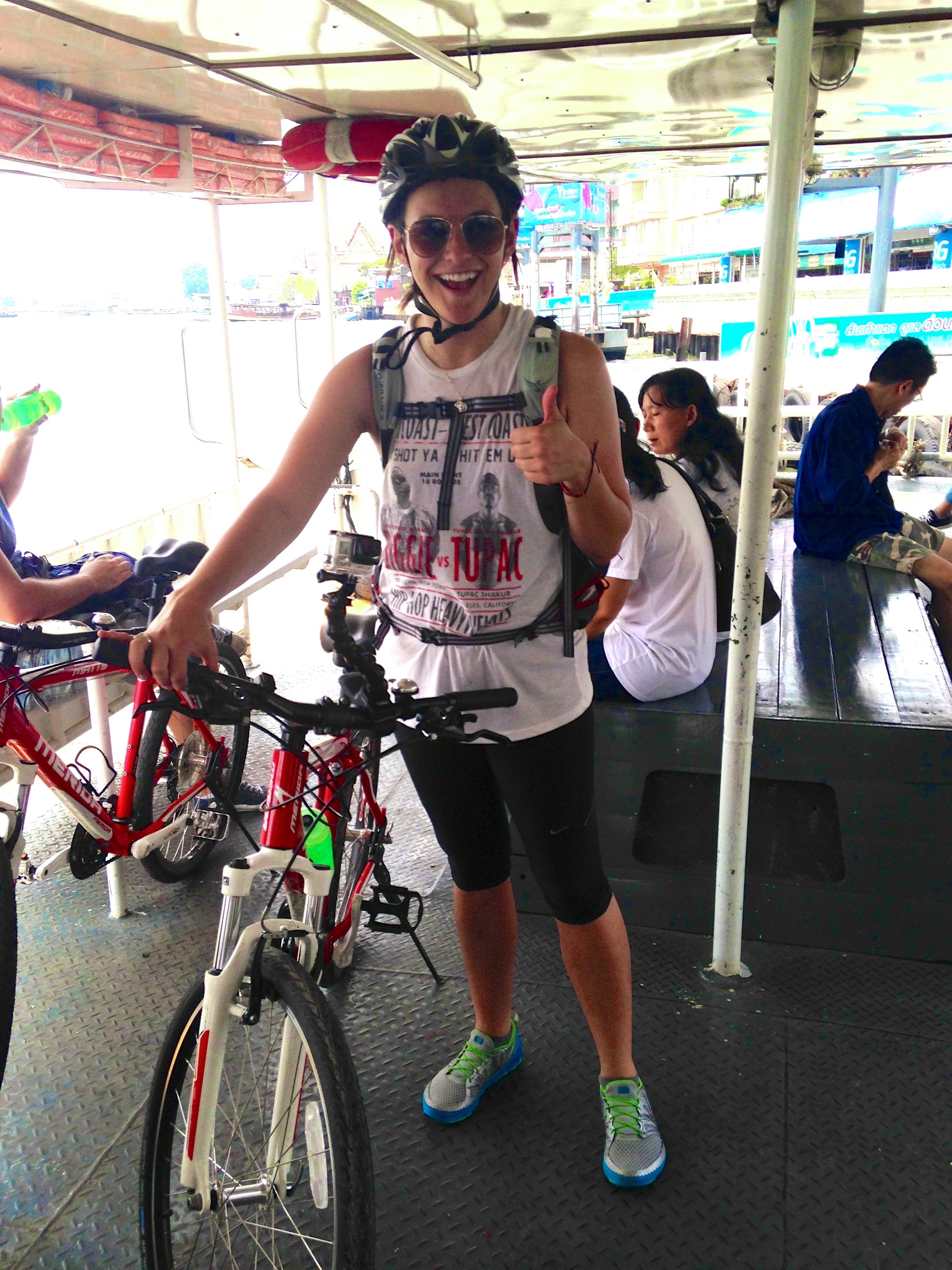 Mom tends to worry most when I sign up for things I'm probably not ready to handle, like a biking tour of Bangkok. 