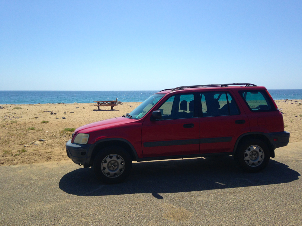 Enrique, parked in his home for the night. 