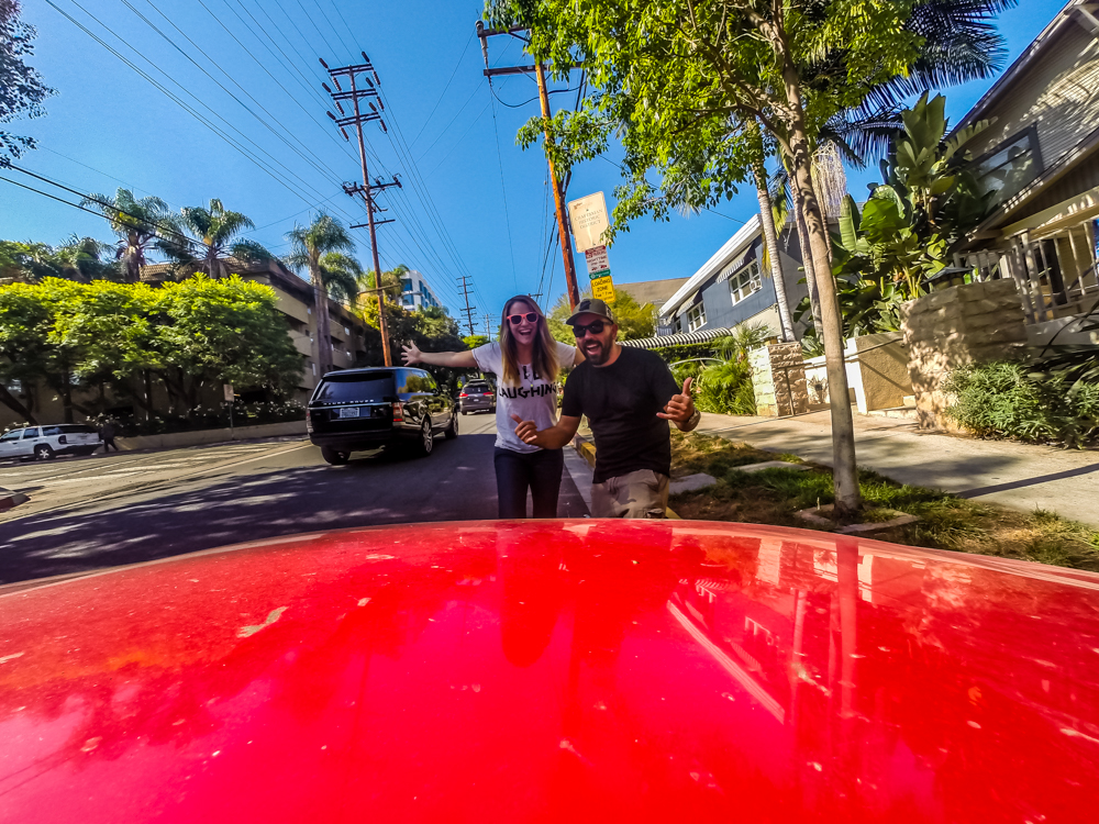 Right before the Brit and I headed out on our trip from LA to Texas!