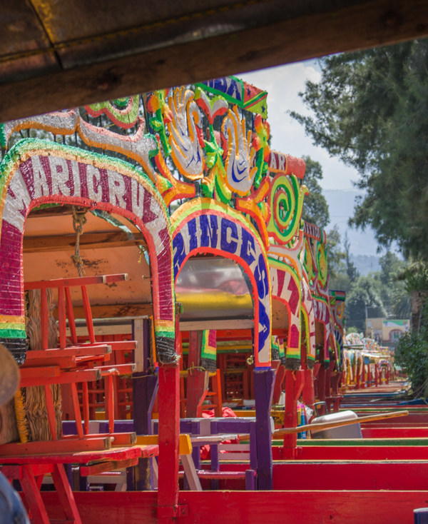 The boats of Xochimilco. 