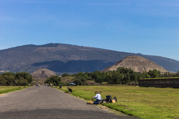 After climbing the pyramid we wandered all the way down the Avenue of the Dead. 