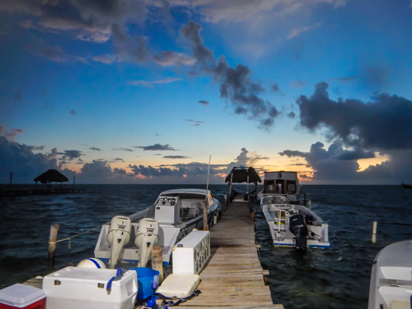 The dive shop at 5:30am. 