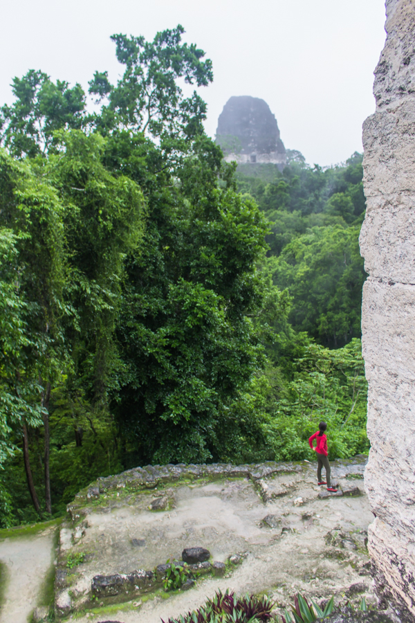 A peek at the Star Wars temple in the distance. 
