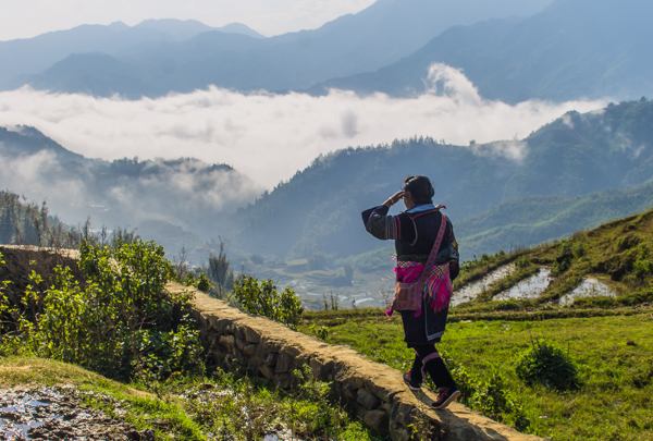 Following Li through Sapa. 