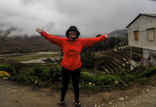 Freezing on the last day, but inspired by Ly's fortitude I tried to avoid complaining!