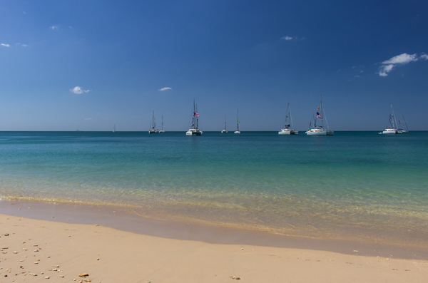 Not your everyday parking lot - Koh Lanta wasn't a bad place to drop anchor for the night!