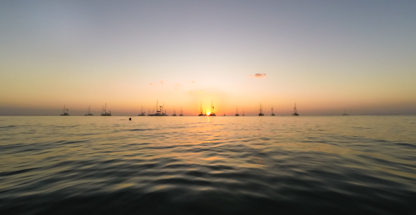 Sunset from Railay Beach. 