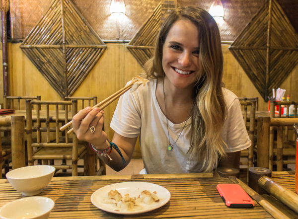 Eating White Roses in Hoi An. 