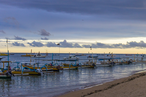Gorgeous sunsets abound in Sanur. 