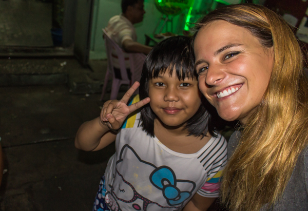 This little girl asked to take a photo of me, so I told her she could if I could have a selfie with her. 