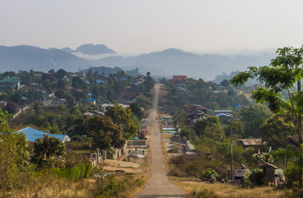Heading out of Kalaw for our hike. 