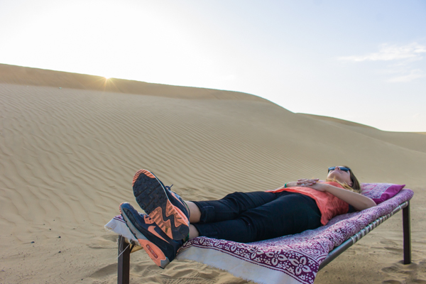 My bed for the night! It was hard to sleep because the stars were unbelievable. 