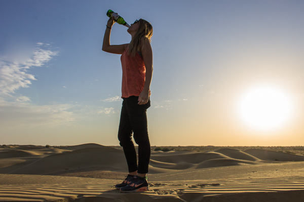 Once we reached our campsite, it was time for a cold beverage.....