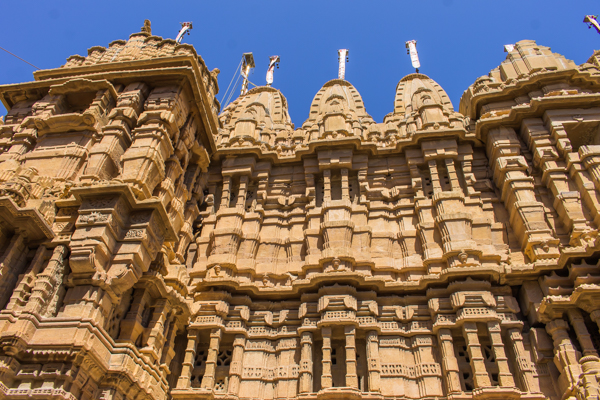 One of the Jain temples inside the fortress.
