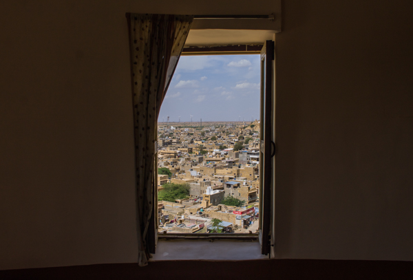 The view from my guesthouse room window. We were INSIDE the citadel!